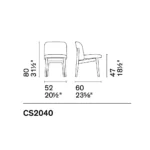 Calligaris - Dining Chair Abrey CS2040 - Image 4