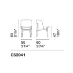 Calligaris - Dining Chair Abrey CS2041 - Image 4