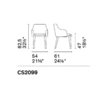 Calligaris - Dining Chair Adel CS2099 - Image 4
