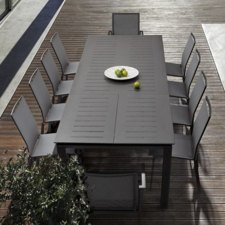 Bizzotto - Садовый стол Konnor Charcoal 200-300x110