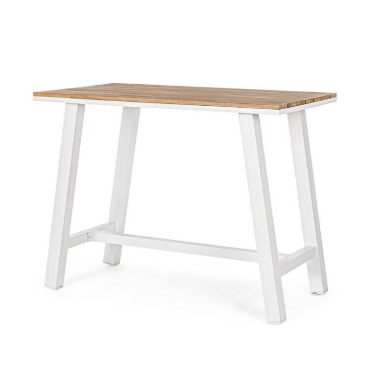 Bizzotto - Garden Bar Table Skipper White 131x73