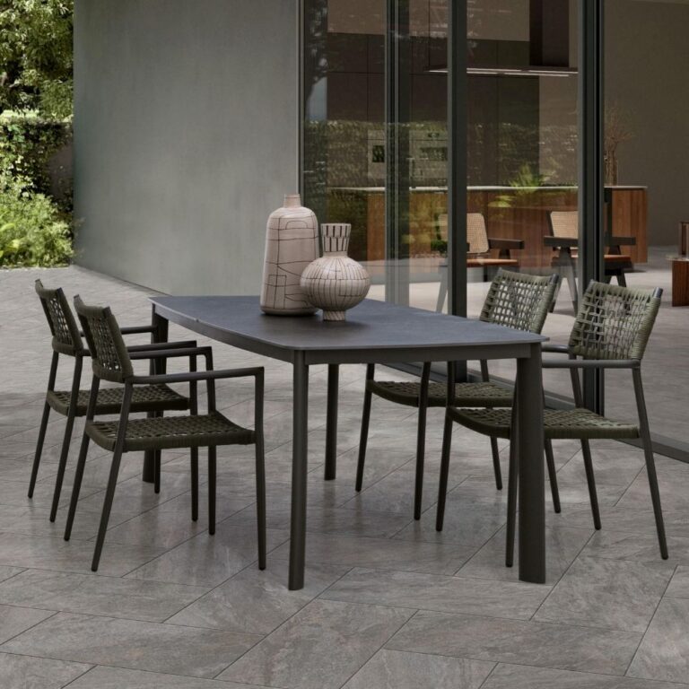 Bizzotto - Садовый стол Alcora Charcoal 180x90 — изображение 3