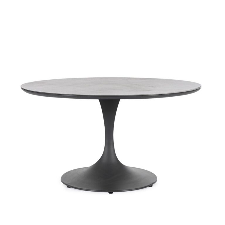 Bizzotto - Круглый садовый стол Arnold Anthracite D120