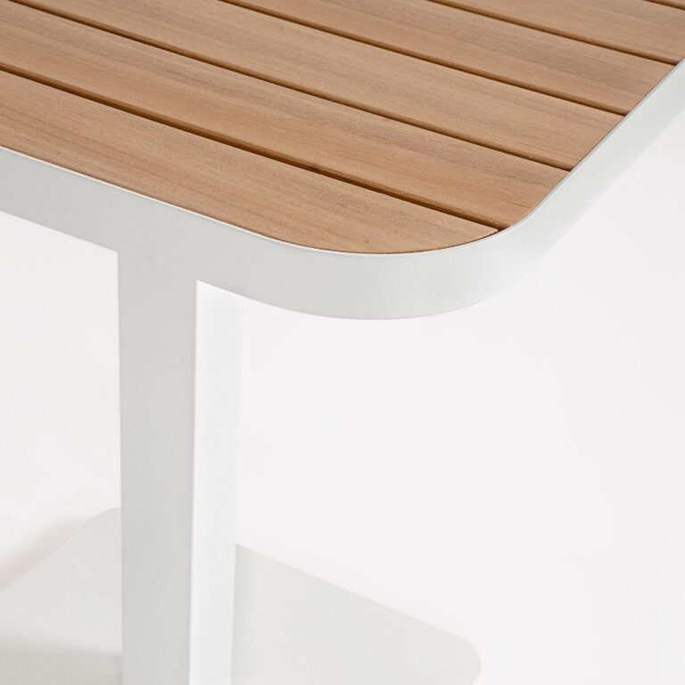 Bizzotto - Садовый стол Belmar White 75x75 — изображение 2