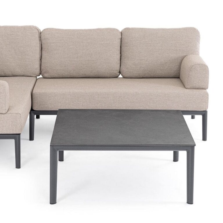 Bizzotto - Outdoor Coffee Table Gerald Anthracite 90x90 - Image 2
