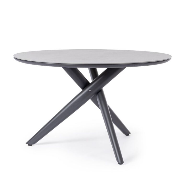 Bizzotto - Outdoor Round Table Julian Anthracite D120