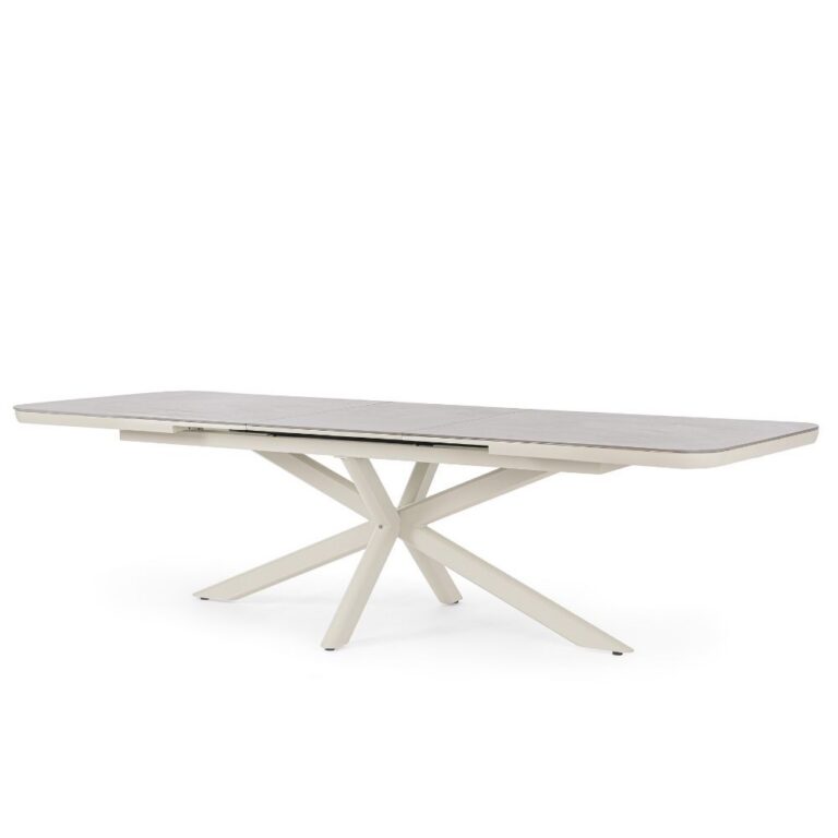 Bizzotto - Outdoor Extendable Table Pascal Pelican 200-260x110