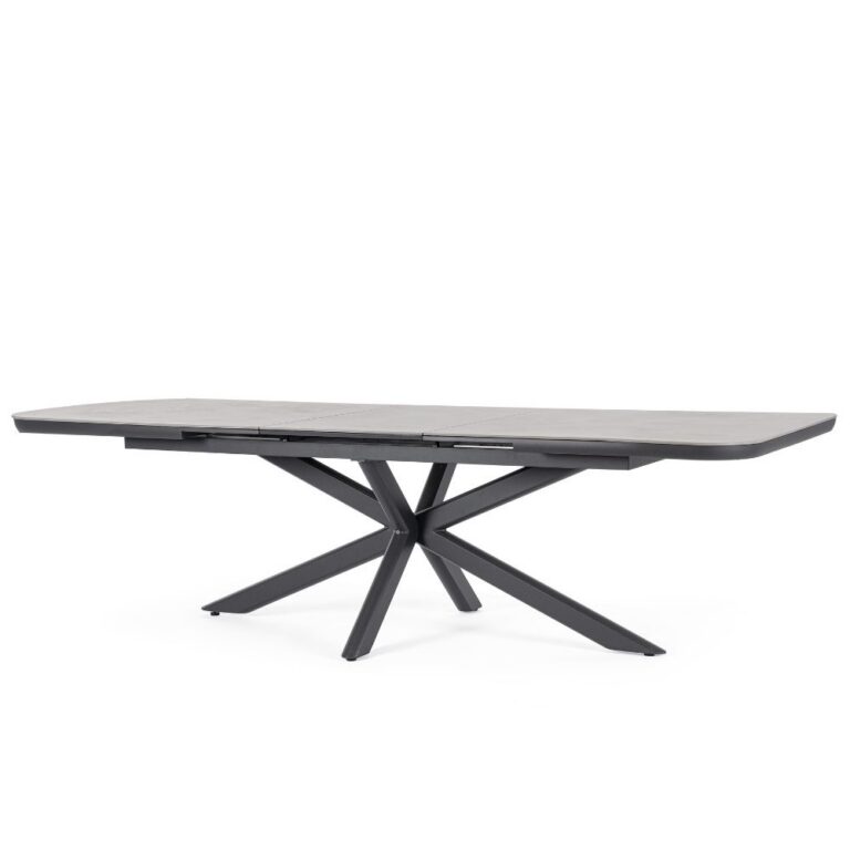 Bizzotto - Outdoor Extendable Table Pascal Anthracite 200-260x110