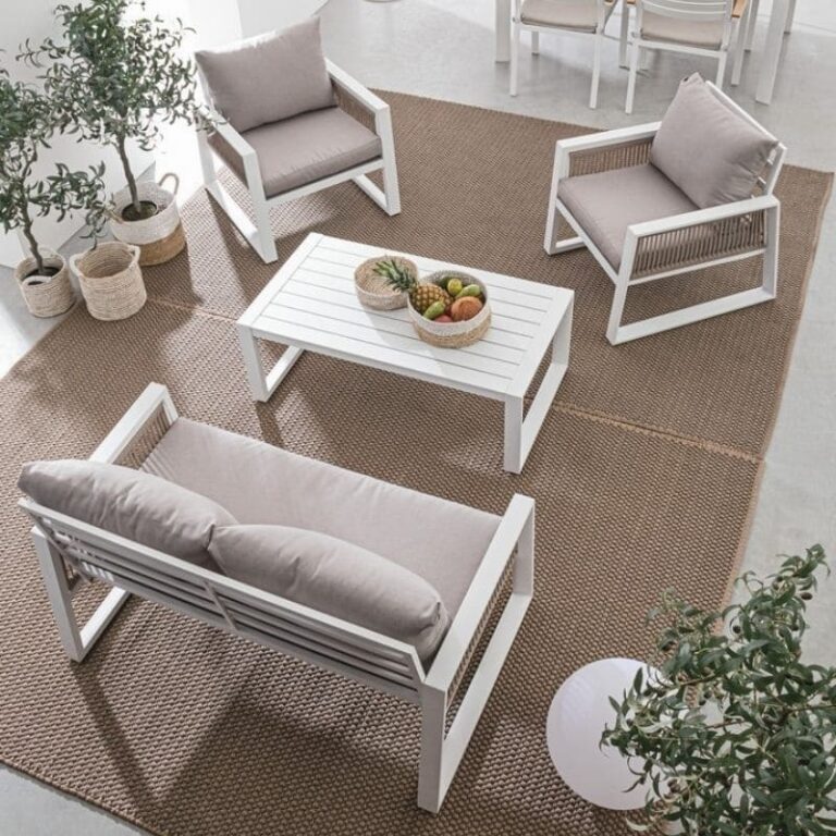 Bizzotto - Комплект садовой мебели Captiva White