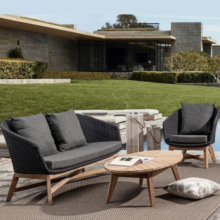 Bizzotto - Outdoor Furniture Set Coachella Charcoal