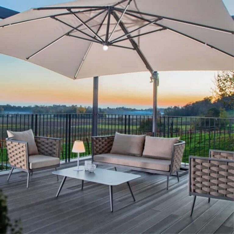 Grattoni - Outdoor Furniture Set Nizza Brown