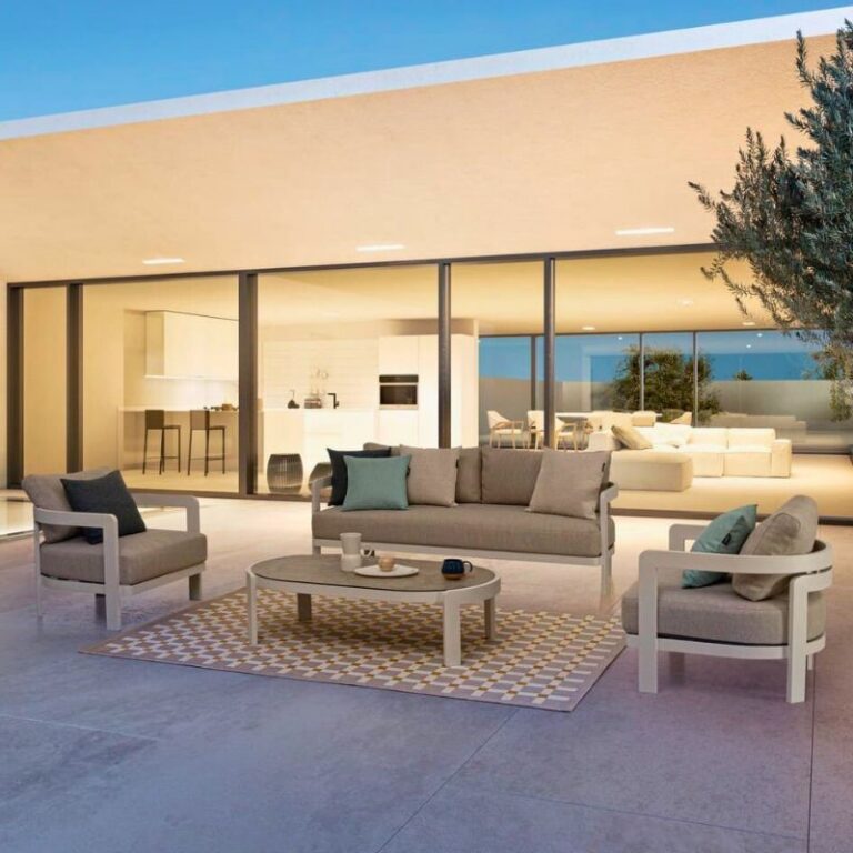 Bizzotto - Outdoor Furniture Set Presley White
