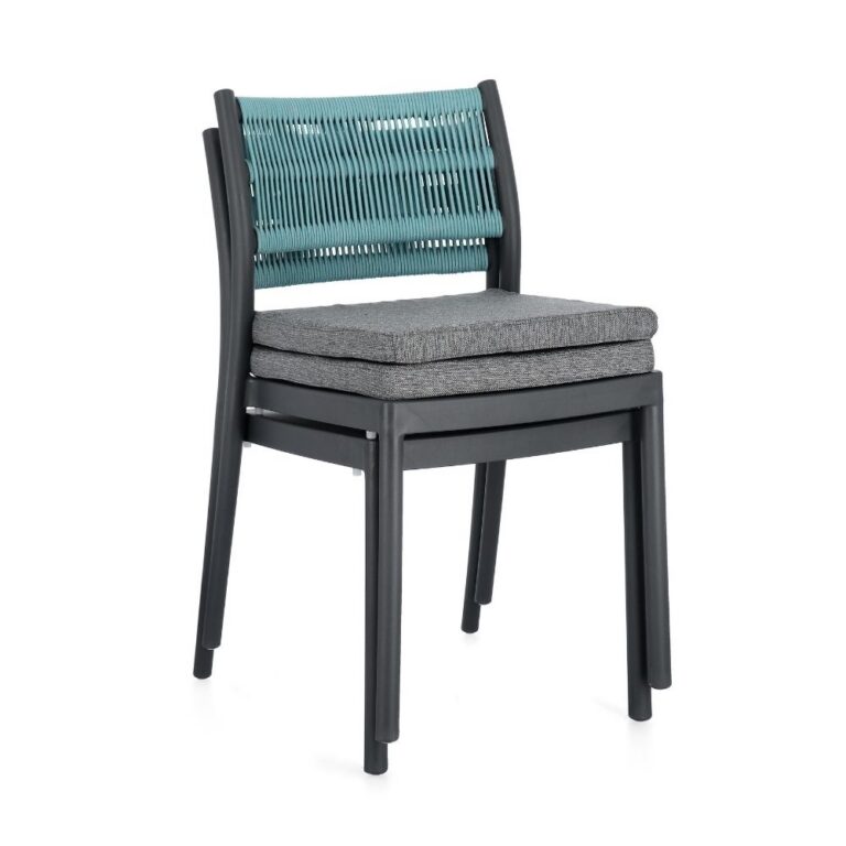 Bizzotto - Garden Chair Alvin Charcoal-avio  - Image 2