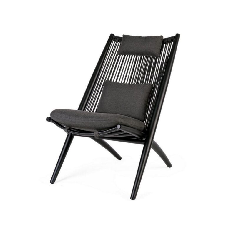 Bizzotto - Garden Armchair Aloha Black