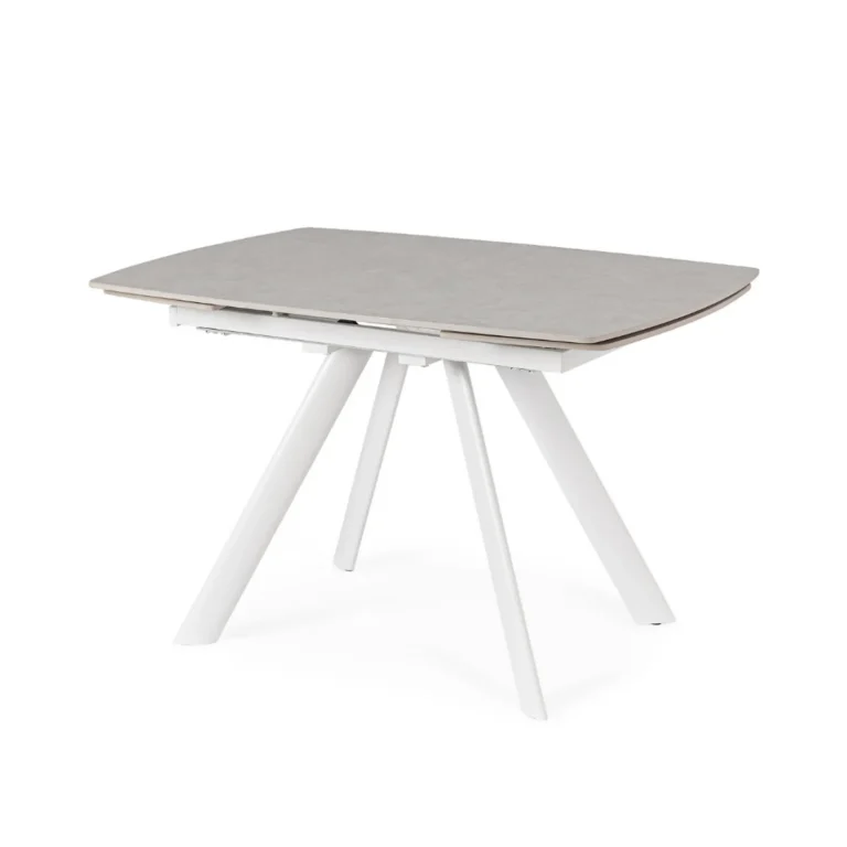 Bizzotto - Extendable Dining Table Raili White 120-180