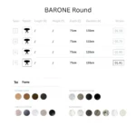 Bontempi - Round dining table Barone Round 01.91 - Image 4