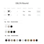 Bontempi - Round dining table Delta Round 53.23 - Image 4