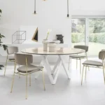 Calligaris - Round dining table Cartesio Round CS4092-FD - Image 2