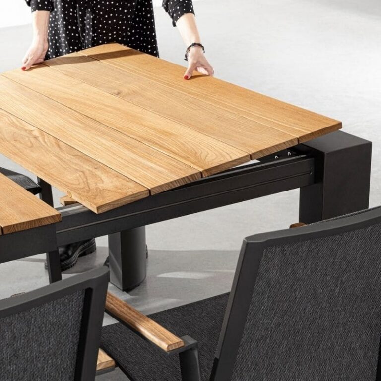 Bizzotto - Садовый стол Cameron Charcoal 253-384x110