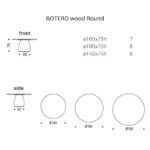Cattelan Italia - Dining table Botero Wood Round - Image 3