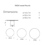Cattelan Italia - Dining table Rado Wood Round - Image 3