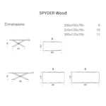 Cattelan Italia - Dining table Spyder Wood - Image 3
