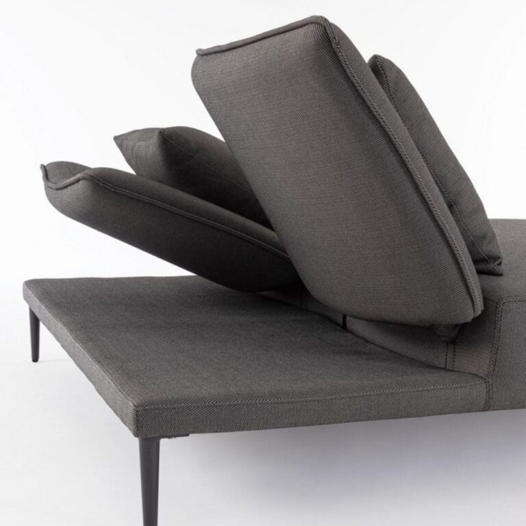 Bizzotto - Outdoor sun lounger Viper Double Charcoal - Image 2