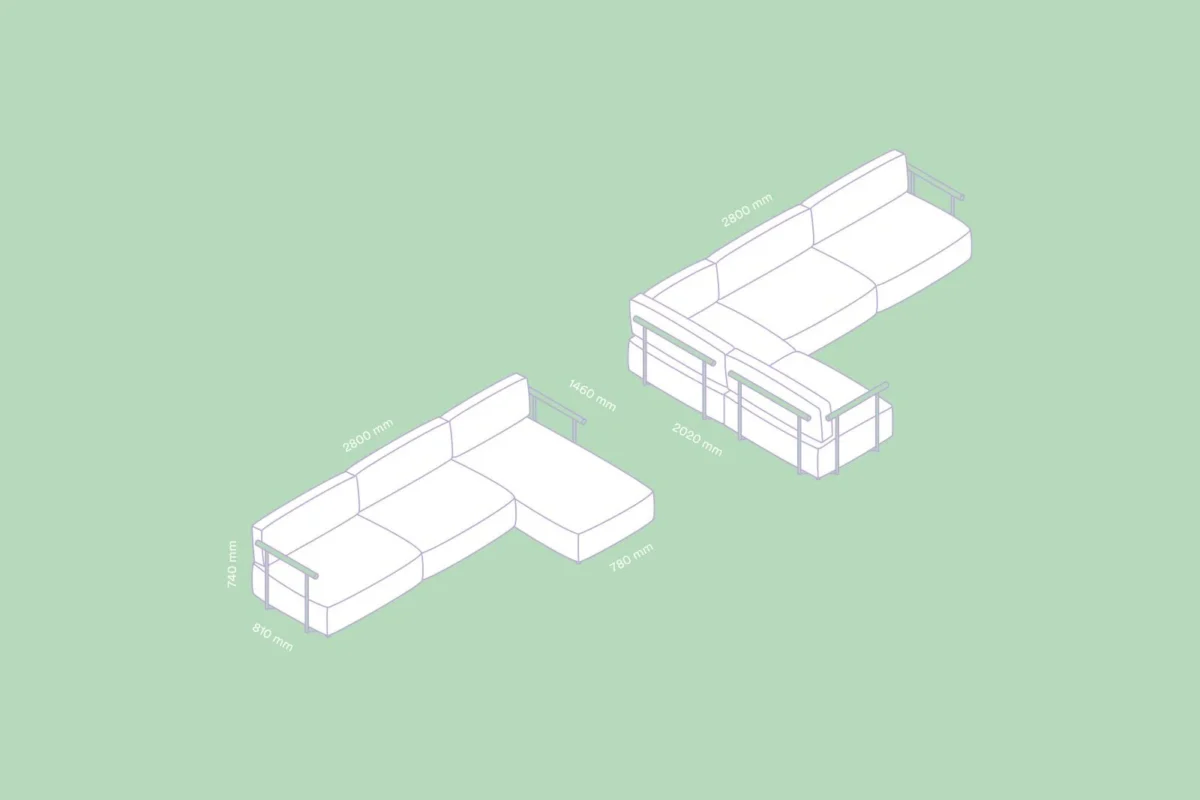 Pedrali - Diivan Arki-Sofa AS0022 - Image 14