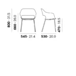Pedrali - Chair Babila 2736 - Image 3