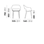 Pedrali - Chair Babila 2755 - Image 3