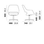 Pedrali - Lounge chair Babila Comfort 2789 - Image 3
