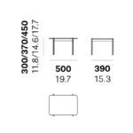 Pedrali - Coffee table Blume 50X35 - Image 3
