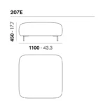 Pedrali - Modular sofa Buddy Oasi 206E-207E - Image 3
