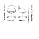 Pedrali - Office chair Ester 695 - Image 3