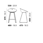 Pedrali - Barstool Gliss 902 - Image 3