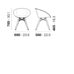 Pedrali - Chair Gliss 904/F - Image 3