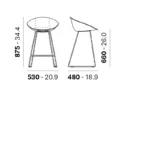 Pedrali - Barstool Gliss 932 - Image 3
