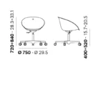 Pedrali - Office chair Gliss 960/2 - Image 3