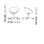 Pedrali - Office chair Gliss 966/2F - Image 3