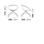 Pedrali - Office chair Gliss 968 - Image 3