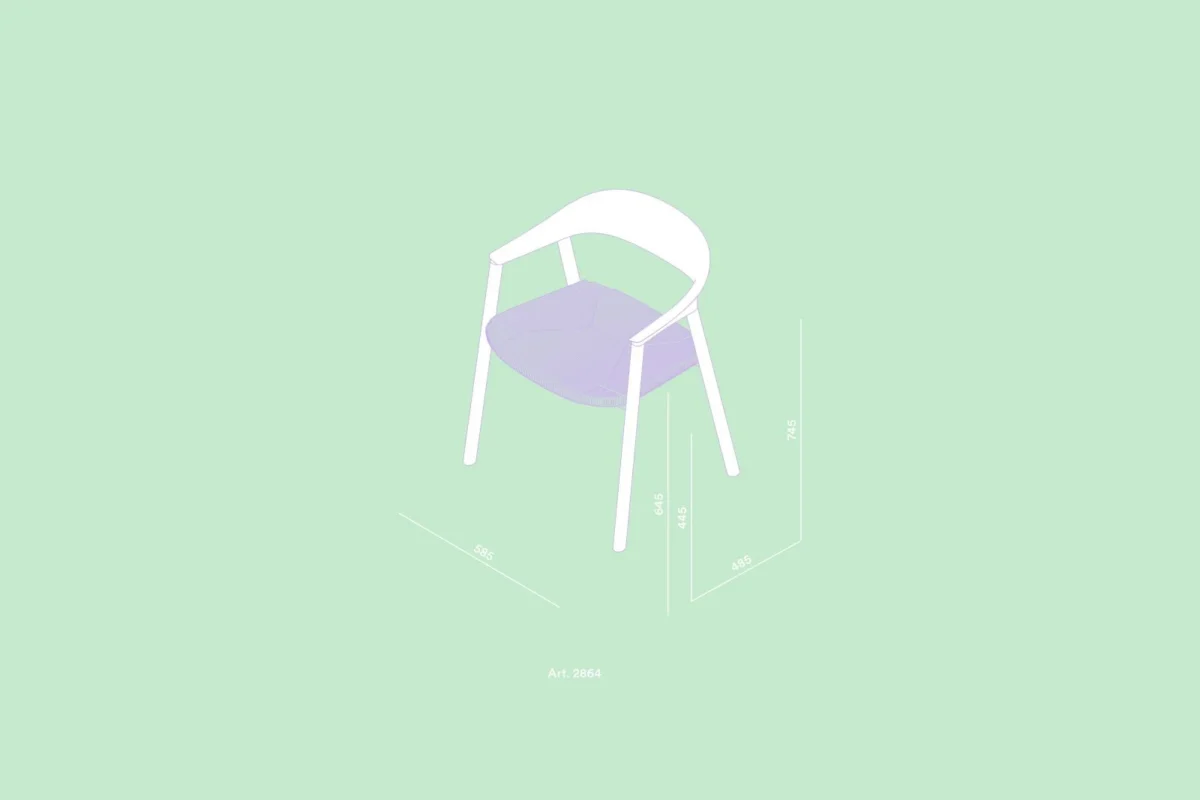 Pedrali - Chair Héra straw 2864 - Image 16