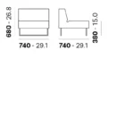 Pedrali - Modular sofa Host Lounge 790 - Image 3