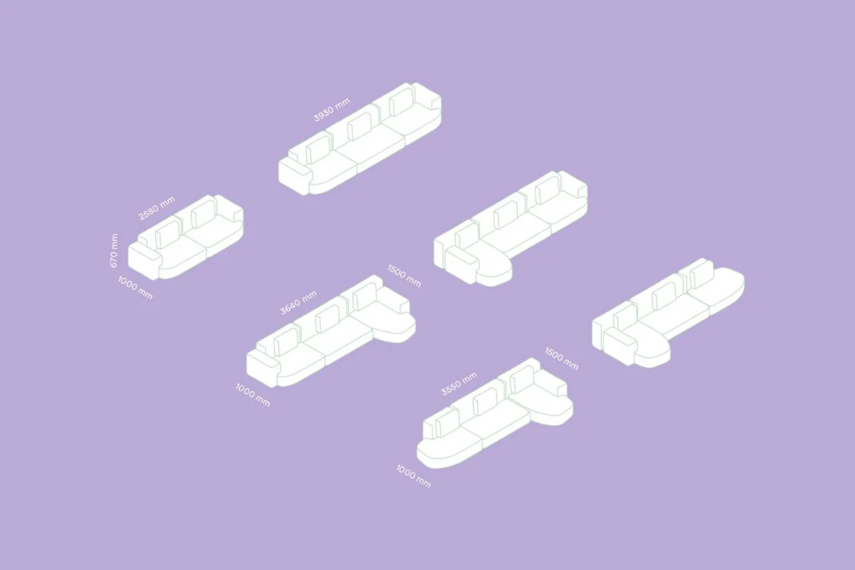 Pedrali - Modular sofa Jeff 008-009 - Image 17