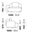 Pedrali - Modular sofa Jeff 004-005 - Image 2