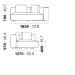 Pedrali - Modular sofa Jeff 010 - Image 2