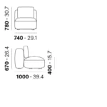 Pedrali - Modular sofa Jeff 012 - Image 3