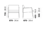 Pedrali - Lounge chair Jil 521 - Image 3