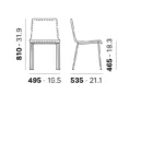 Pedrali - Chair Kuadra Xl 2461 - Image 3