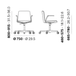 Pedrali - Office chair Noa 728/4 - Image 3