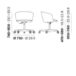 Pedrali - Office chair Nym soft 2877 - Image 3